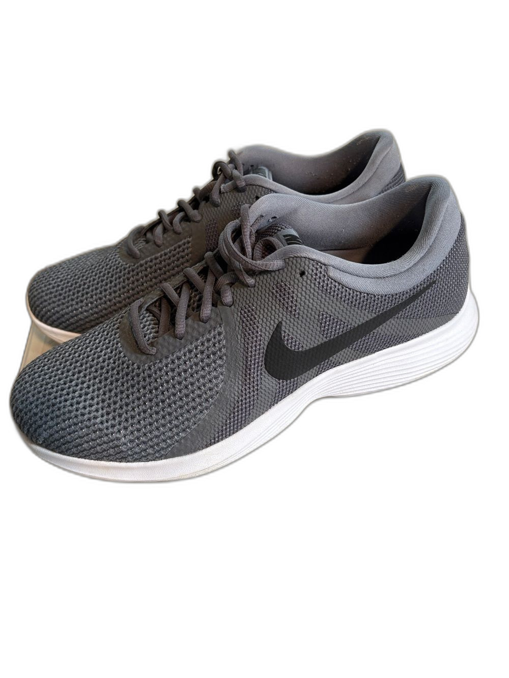 Nike Men’s Athletic Shoes - Dark Gray with White Sole 
Size: 11.5